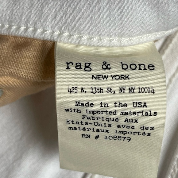 rag & bone White Flare Pants Size 26 - Picture 7 of 15